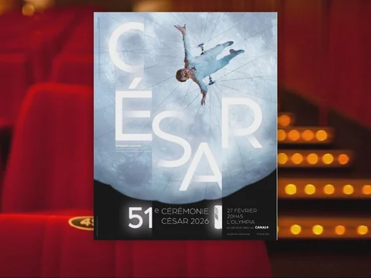 Affiche officielle de la 51e cérémonie des César, le 27 février à l'Olympia sur Canal+
