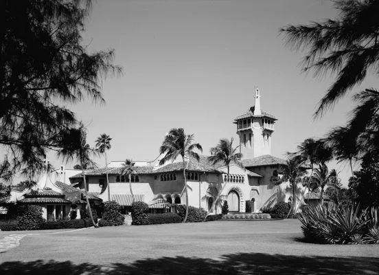 Mar-A-Lago — la propriété floridienne de Marjorie Merriwether Post, conçue par Joseph Urban. Image avec l'aimable autorisation du projet HABS (Relevé des bâtiments historiques américains) en Floride.