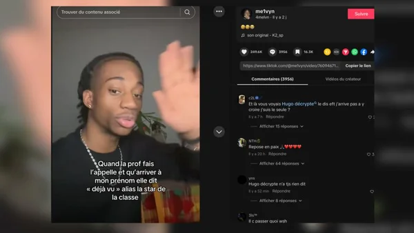 Une vidéo virale de l'influenceur Melvn, qui cumulait des millions de vues sur TikTok