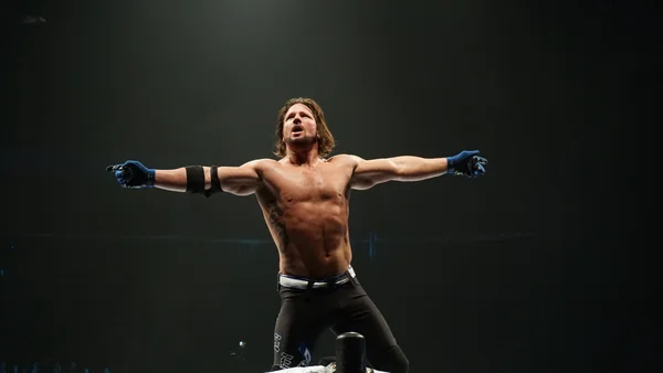 AJ Styles poses for a photo in 2016.