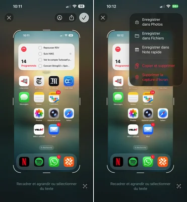 iOS 26 : une nouvelle interface pour la capture d'écran