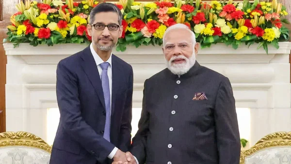 Sundar Pichai Meets PM Narendra Modi as Google CEO Arrives in India for AI Summit