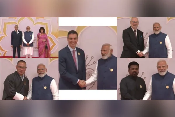 PM Modi accueille les dirigeants mondiaux au Bharat Mandapam lors du Sommet sur l'impact de l'IA en Inde 2026