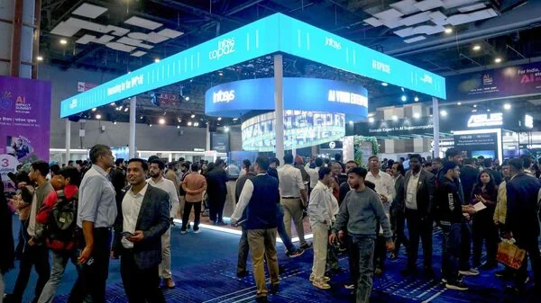 The India AI Impact Summit 2026 is being hosted at Bharat Mandapam in New Delhi. (@Kritikaaaa_10/X)