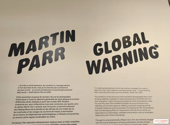 Affiche de l'exposition Global Warning de Martin Parr au Jeu de Paume.
