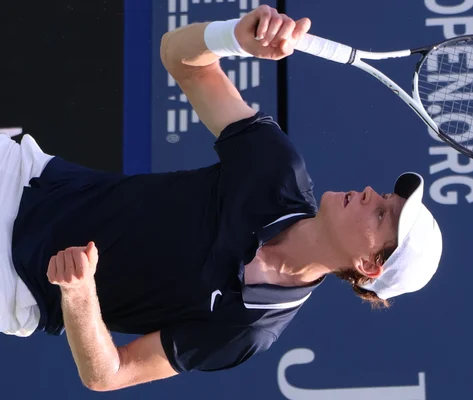 Close-up of Jannik Sinner focused during the 2024 US Open