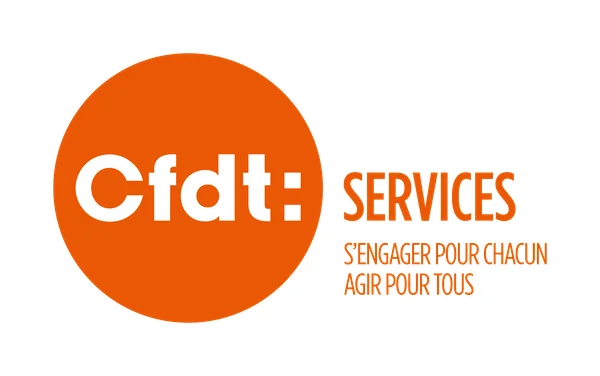 Logo CFDT SERVICES et sa devise S'engager pour chacun agir pour tous
