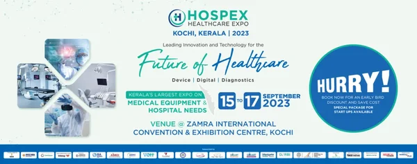 Attendees at HOSPEX Healthcare Expo 2023 exploring healthcare innovations and exhibitions.