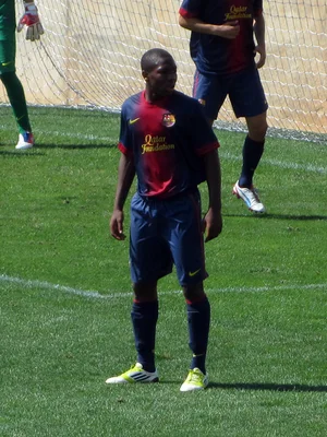 Portrait of footballer Adama Traoré.