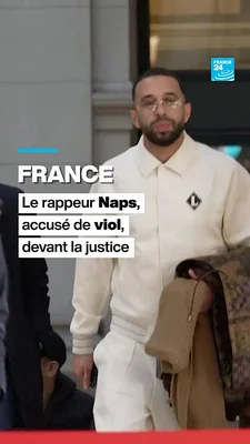 Le rappeur Naps accusé de viol sur une capture d'écran France 24.