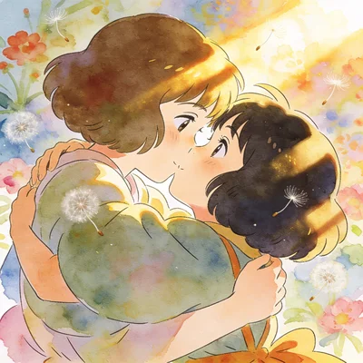 Un jeune couple allongé nu sur des draps blancs, leurs corps enlacés peau contre peau dans une étreinte intime et tendre, lumière naturelle douce du matin filtrant par une fenêtre, expressions de connexion mutuelle et de plaisir partagé, cadrage sur leurs silhouettes entrelacées et leurs visages proches, atmosphère de calme et d'intimité sereine