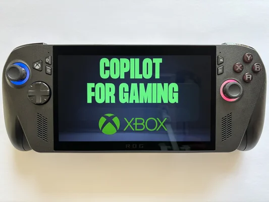 Appareil de jeu portable ROG Xbox Ally avec l'assistant Copilot for Gaming