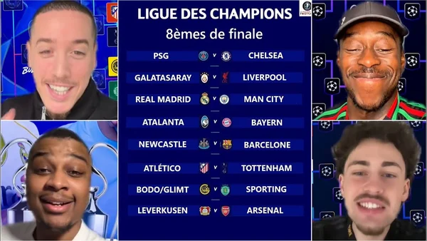 🚨😱RÉACTIONS : TIRAGE AU SORT DE LA LIGUE DES CHAMPIONS 😭 (PSG, REAL MADRID ET BARCELONE 🔥🔥) - YouTube