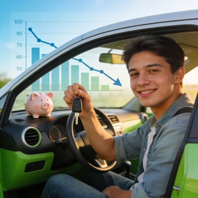 Illustration : Assurance auto jeune conducteur : comment payer moins cher sans te ruiner