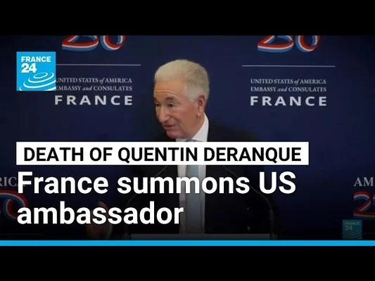 Le décor de l'ambassade des États-Unis à Paris lors d'une reportage sur la convocation diplomatique.