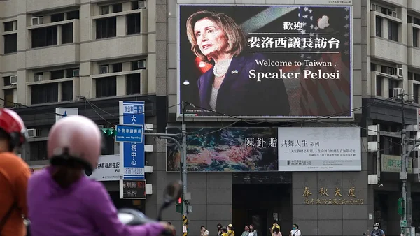 Video thumbnail of Nancy Pelosi's visit to Taiwan and Chinese military response.
