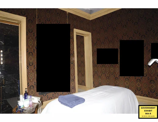 Interior view of Jeffrey Epstein's mansion from FBI evidence