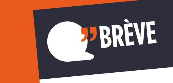 Illustration générique 'Brève' avec des guillemets et une bulle de dialogue.