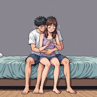 Main féminine tenant une plaquette de pilule du lendemain sur une table de chevet, lumière tamisée de chambre à coucher, anxiété palpable