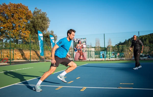 Ksenia Efremova training at the Mouratoglou Academy.