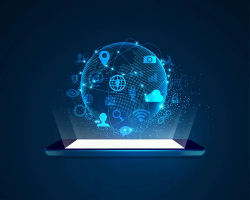 Panel de leaders mondiaux discutant sur une scène moderne au Sommet de Dubaï.