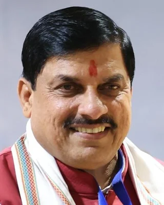 Madhya Pradesh Chief Minister Mohan Yadav speaking at an event about AI and technology