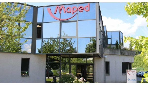 Le bâtiment moderne du siège Maped à Argonay