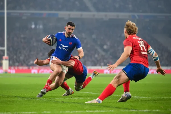 Action de jeu lors du match France-Italie du Tournoi des Six Nations