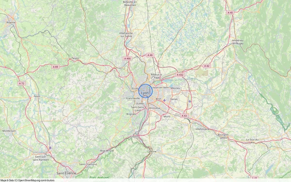 Localisation de Lyon