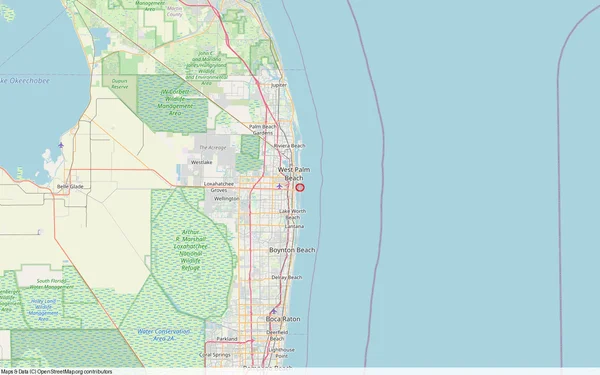 Localisation de Mar-a-Lago