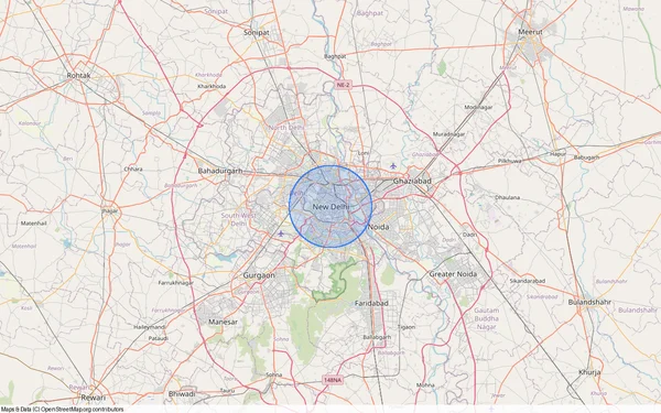 Localisation de New Delhi