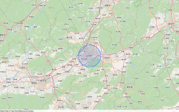 Localisation de Yiwu