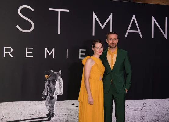 Claire Foy et Ryan Gosling lors de la première de 'First Man'.