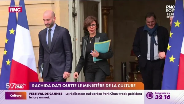 Rachida Dati quitte le ministère de la culture.