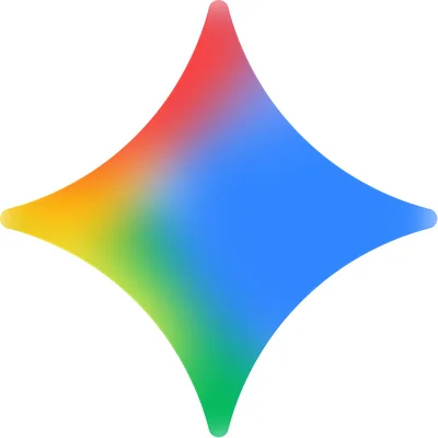 L'icône officielle de Google Gemini 2025 aux couleurs dégradées.