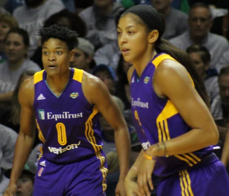 Alana Beard et Candace Parker lors des Finales WNBA 2017.