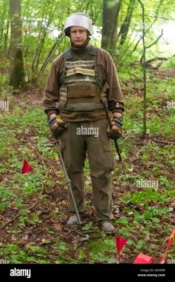 Véhicule détecteur de mines utilisé pour le déminage en Croatie.