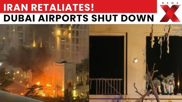 Carte du Moyen-Orient avec des marqueurs sur l'Iran et les pays voisins