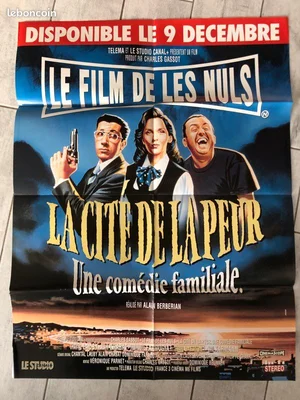 Affiche du film La Cité de la Peur avec Chabat, Darmon et Farruggia.