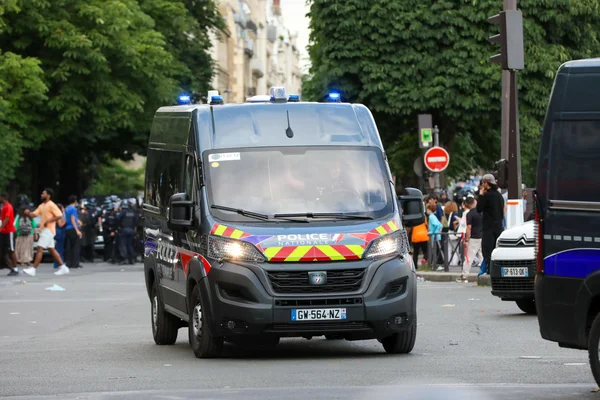 Un véhicule de la Police nationale.