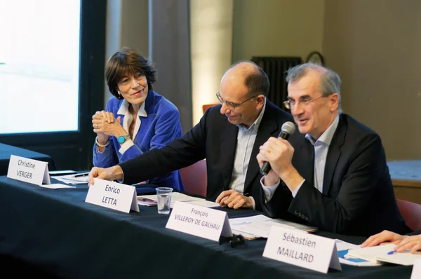François Villeroy de Galhau au Comité européen d'orientation de l'Institut Jacques Delors à Paris en 2017