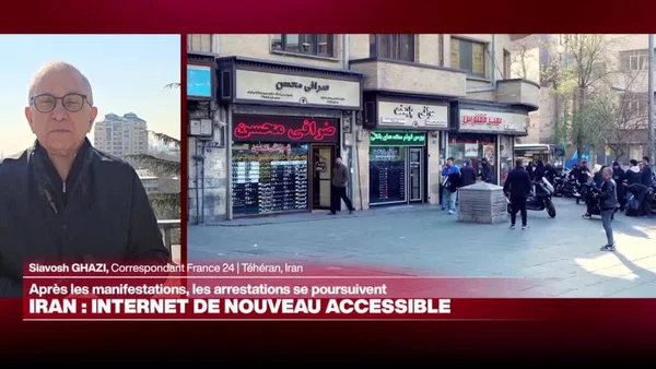 Reportage de France 24 sur le rétablissement d'Internet à Téhéran