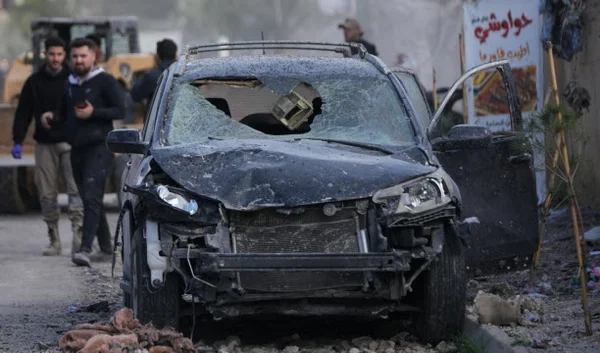 Image satellite de la frontière libano-israélienne localisant la position des journalistes et les zones de combat.