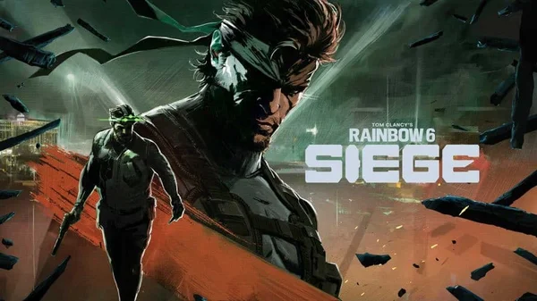 Illustration de deux personnages stylisés dans Rainbow Six Siege