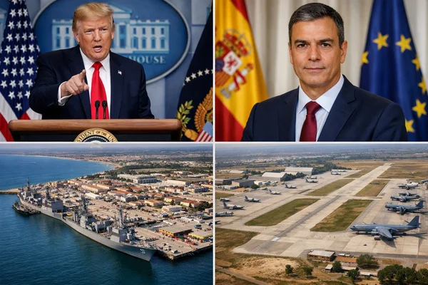 Trump furieux contre l'Espagne : il menace de couper le commerce après un refus militaire