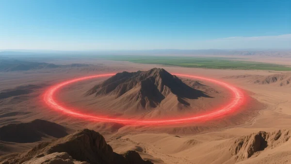 Illustration de carte du monde montrant l'Iran au centre avec des rayons concentriques indiquant les portées de missiles, le rayon de 2000 km atteignant l'Europe de l'Est et le rayon de 4000 km atteignant l'Europe occidentale