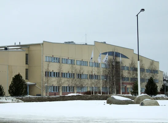Le bâtiment du Centre technique de recherche VTT à Linnanmaa, Oulu. La première phase a été achevée en 1988.