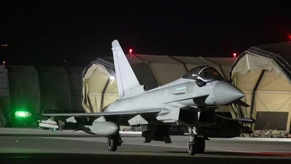 Le panneau d'identification de la base RAF Akrotiri