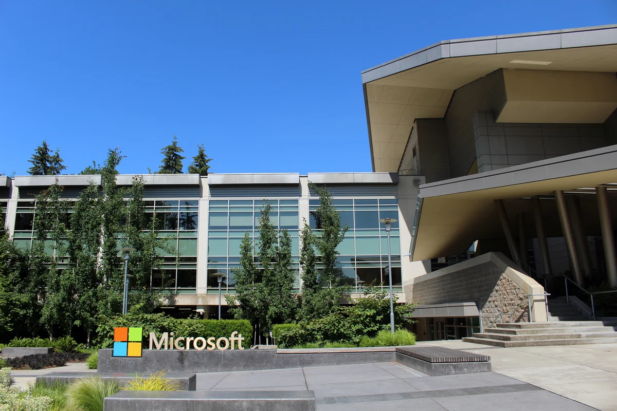 Le bâtiment 92 du siège de Microsoft à Redmond, dans l'État de Washington.