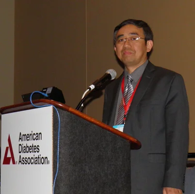 Le Dr Yong Zhao, fondateur de Tianhe Stem Cell Biotechnologies, lors d'une conférence de l'American Diabetes Association en 2009.